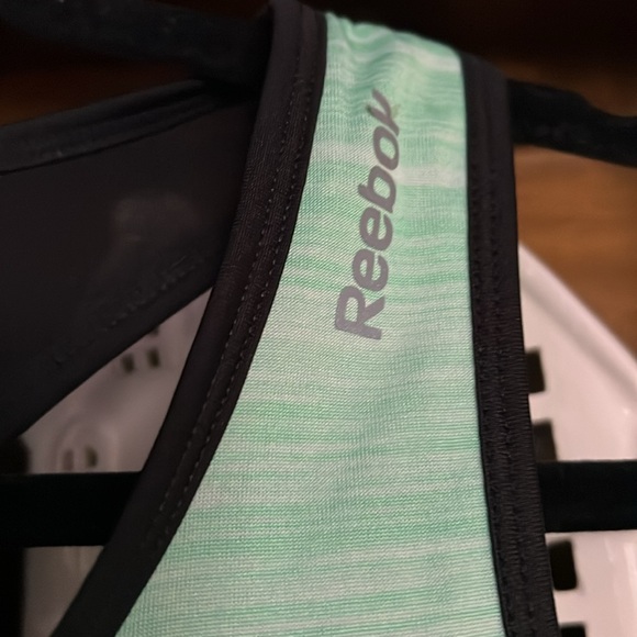 REEBOK Mint Green/Black Marbled Pullover Racerback Tank Top, Sz Small, EUC. - Picture 4 of 10